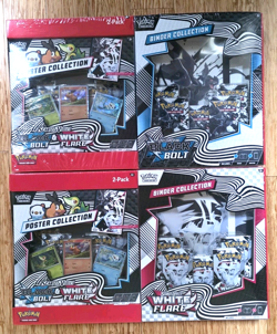 Pokemon Black Bolt and White Flare Binder + Poster Collection Sam's Club Bundles - Image 1