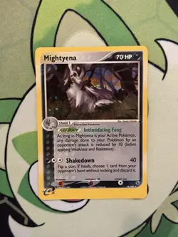 Pokemon TCG Mightyena 10/109 EX Ruby and Sapphire Reverse Holo - Image 1