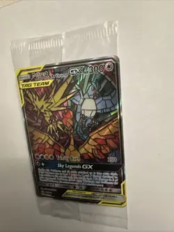 Sealed Pokemon TCG Moltres Zapdos Articuno GX SM210 Stained Glass Promos Holo - Image 4