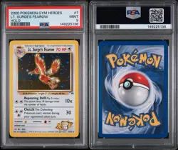 Pokemon TCG Lt. Surge's Fearow Holo PSA 9! Rare 7/132 Gym Heroes - Image 3