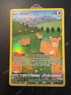 Pokemon TCG Ditto GG22/GG70 Crown Zenith Galarian Gallery Ultra Rare Holo - Image 1