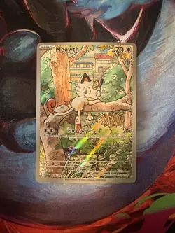 Meowth 106/094 Phantasmal Flames Pokemon Illustration Rare - Image 1