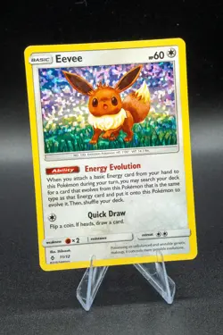 Pokemon - Eevee - 11/12 #011/012 - McDonald's Promos 2018 Holo Light Play LP - Image 1