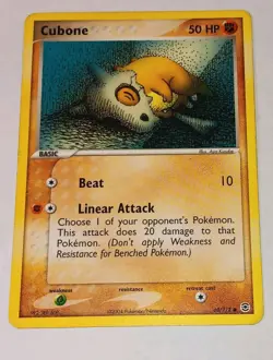 Pokemon Cubone EX FireRed & LeafGreen 60/112 Common Regular Basic 50 HP English - Image 1