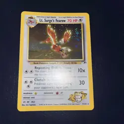 Pokemon TCG Lt. Surge’s Fearow Gym Heroes Holo Rare No.7 - Image 4