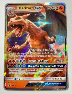 Pokemon Charizard GX SM195 Sm Promo Full Art Holo Stage 2 HP250 - Image 1
