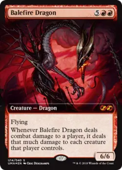 Balefire Dragon - Foil - Extended Art mtg NM-Mint Ultimate Masters Box Toppers - Image 1