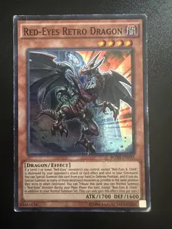 Yugioh! Red-Eyes Retro Dragon BOSH-EN095 Super Rare Unlimited - Image 1