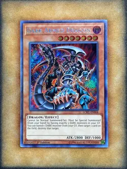 Yugioh Dark Armed Dragon LCKC-EN068 Secret Rare 1st Ed NM - Image 1