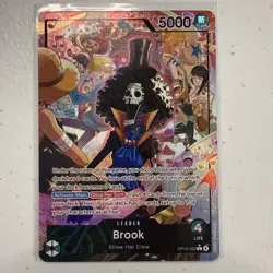 ONE PIECE BROOK OP15-022 ALT ART LEADER ADVENTURE ON KAMI’S ISLAND OP15-EB04 - Image 1
