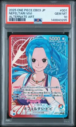 One Piece Japanese EB03 NEFELTARI VIVI Alternate Art PSA 10 #001 - Image 1