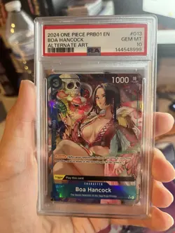 2024 ONE PIECE PRB01-PREMIUM BOOSTER ALTERNATE ART #013 BOA HANCOCK PSA 10 - Image 1
