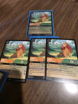 Disney Lorcana DOGS! Tramp Enterprising Dog, Lady Park & Decisive Dog Promox4🐕 - Image 4