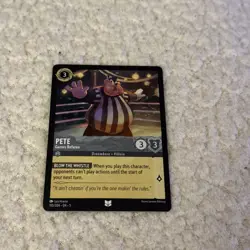 Disney Lorcana TCG Pete Games Referee Nm shimmering skies 195/204 - Image 1