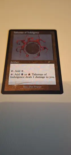 Talisman Of Indulgence - NM FOIL ETCHED - Secret Lair - SLD 1054 - MTG Magic - Image 1