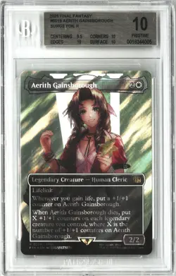 Aerith Gainsborough MTG Final Fantasy *Surge Foil* 519 *BGS 10* PRISTINE POP 10 - Image 1