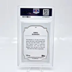 2024 Disney Topps Chrome Hiro Hamada #162 PSA 8 Black White Speckle /101 - Image 3