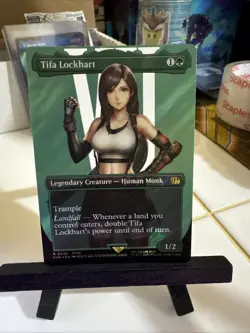 Magic The Gathering Tifa Lockhart (Borderless) (Surge Foil) Final Fantasy #536 - Image 1