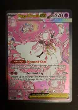 Mega Diancie ex 282/217 SIR Ascended Heroes English Pokemon TCG Pack Fresh - Image 1