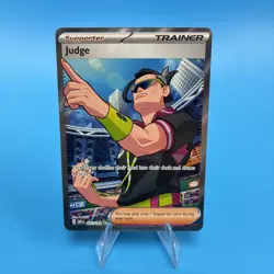 Pokemon TCG: Judge -Trainer Full Art Destined Rivals - Ultra Rare Card - 222/182 - Image 1