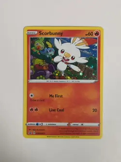 Scorbunny - SWSH071 - Pokemon Sword & Shield Promo Ultra Rare Holo Card NM - Image 1