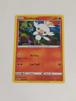 Scorbunny - SWSH071 - Pokemon Sword & Shield Promo Ultra Rare Holo Card NM - Image 3