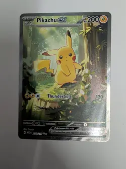 Pokemon Pikachu EX Thunderbolt Holo Card ASC EN 276/217 English | - Image 1