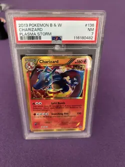Charizard 136/135 Plasma Storm 2012 Secret Rare Holo Pokemon Card TCG PSA 7 - Image 1