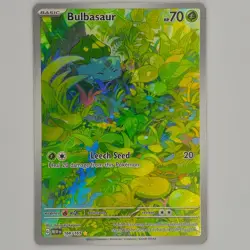 Pokemon Bulbasaur 166/165 Scarlet & Violet 151 Holo Illustration Rare Card - NM - Image 1