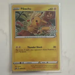 Pokemon Pikachu SWSH153 Promo Holo Holiday Calendar Sword & Shield Card - Image 1