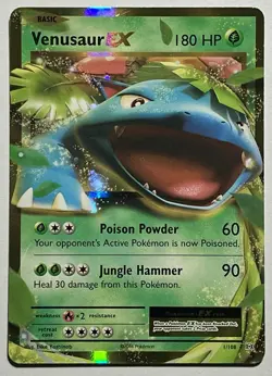 Venusaur EX 1/108 (NM) Holo Rare XY Series: Evolutions 2016 Pokemon Card TCG - Image 1