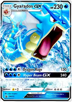 Gyarados GX SM212 NM Holo Foil Promo Ultra Rare Pokemon Card - Image 2