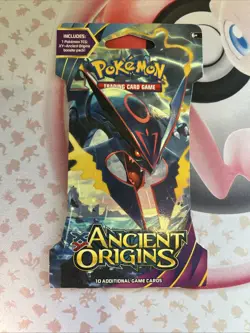 Pokemon XY- Ancient Origins Sleeved 10 Card Booster Pack Rayquaza Art - SEALED - Image 3