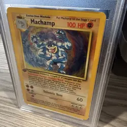 Machamp 1st Edition Holo PSA 9 Pokemon Card 1999 1st Edition #8/102 - Image 4
