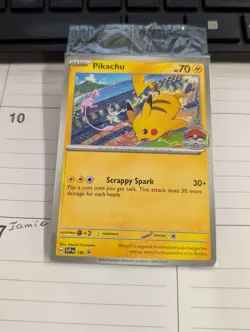 Pokemon TCG: 2024 Pikachu World Championship Pikachu 190 Promo (Factory Sealed) - Image 1