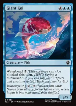 2x Giant Koi - Foil TLA NM MTG - Image 1
