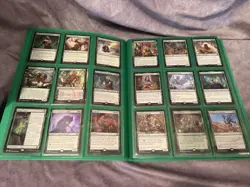 Magic: The Gathering Mtg Green Binder Lot Rares Mythics Please See Images - Image 2