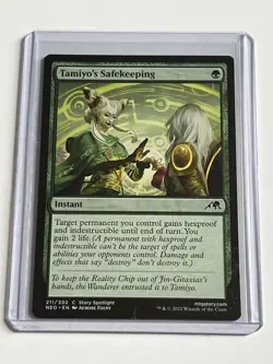 Tamiyos Safekeeping 211 MTG Kamigawa Neon Dynasty 2022 Near Mint Non Foil - Image 1
