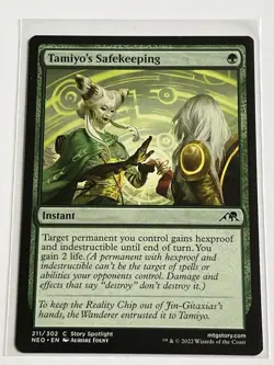 Tamiyos Safekeeping 211 MTG Kamigawa Neon Dynasty 2022 Near Mint Non Foil - Image 2