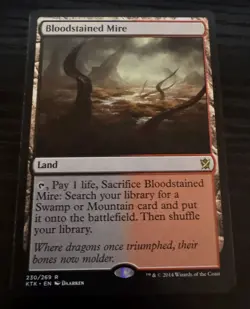 Bloodstained Mire - Khans of Tarkir Magic the Gathering MTG - Image 1