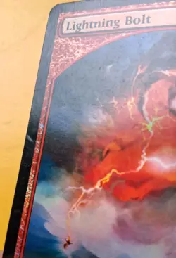 MtG foil Player Reward Lightning Bolt ×4 - NM/SP read description - Image 4