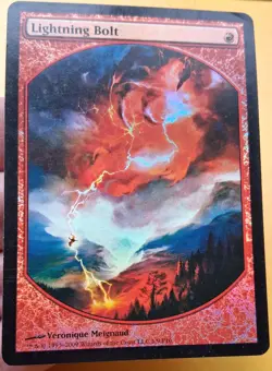 MtG foil Player Reward Lightning Bolt ×4 - NM/SP read description - Image 5