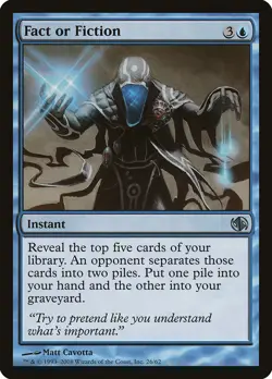 Fact or Fiction [Duel Decks: Jace vs. Chandra] Lightly Played - Image 1