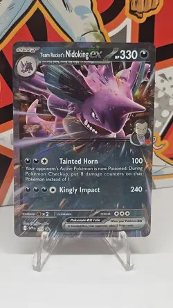Pokemon TCG Team Rocket’s Nidoking ex SVP 217 Sv: Destined Rivals Promo NM - Image 1