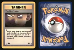 The Boss's Way 73/82 Uncommon Team Rocket Pokemon 1st Edition Lightly Played - Image 3