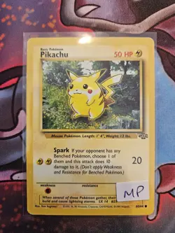 POKEMON TCG - PIKACHU 60/64 - JUNGLE SET - REGULAR - MODERATELY PLAYED - Image 1