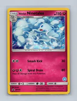Alolan Ninetales - SM128 Promo Sun & Moon Promo Pokemon Holo Lightly Played - Image 1