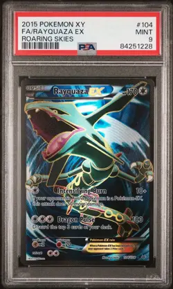 Pokemon 2015 XY Roaring Skies Rayquaza EX Full Art #104 PSA 9 - Image 1