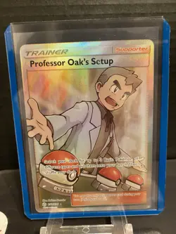 Pokemon Professor Oak's Setup Full Art Ultra Rare Holo 233/236 Cosmic Eclipse - Image 2