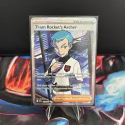 Pokemon TCG Team Rocket’s Archer 223/182 Destined Rivals Ultra Rare Near Mint - Image 1